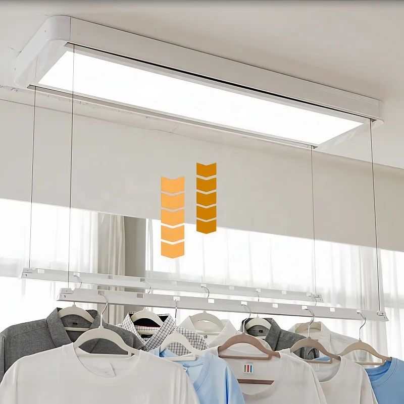 Ceiling Lifting Rack Automated Electric Clothes Drying Rack Smart Electric Hanging Cloth Dryer