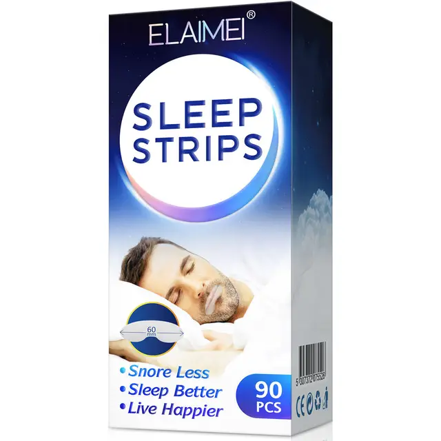 Wholesale Improvement Nose Breathing Nighttime Sleeping Mouth Breathing Loud Snoring Sleep Mouth Strips Mouth Tape for Snoring