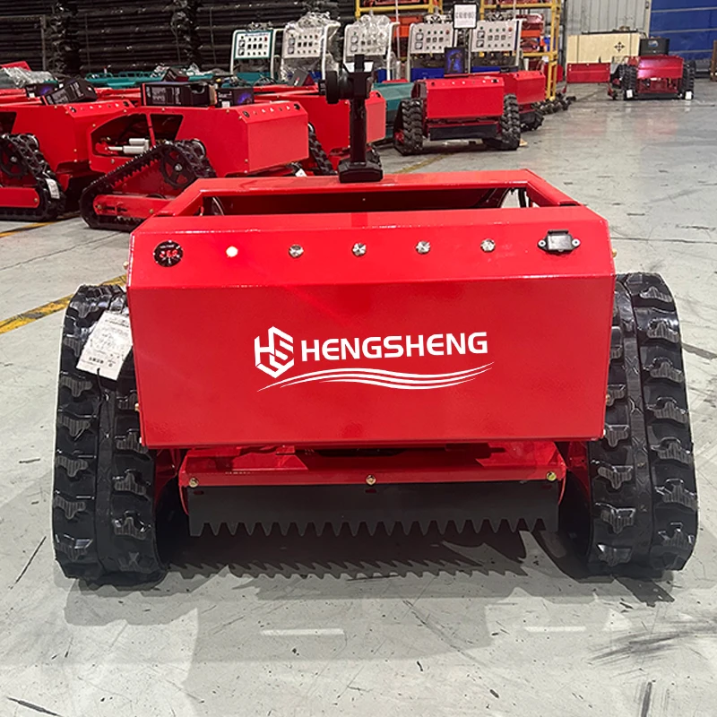 CE/EU/EPA Remote-controlled Tracked Lawn Mower Cutting Width 550mm Longxin Engine One-key Start 3.3 Acres Per Hour Robotic Mower