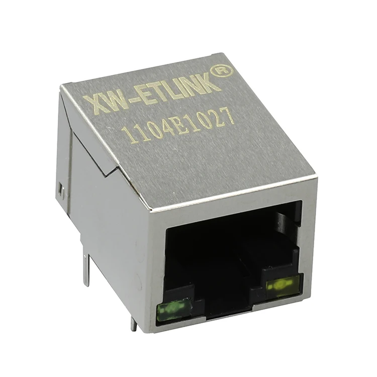 ethernet rj45 pcb jack with poe 10/100base-t female rj45 connector