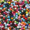 6mm beech wood mixed color beads - 200 beads randomly mixed