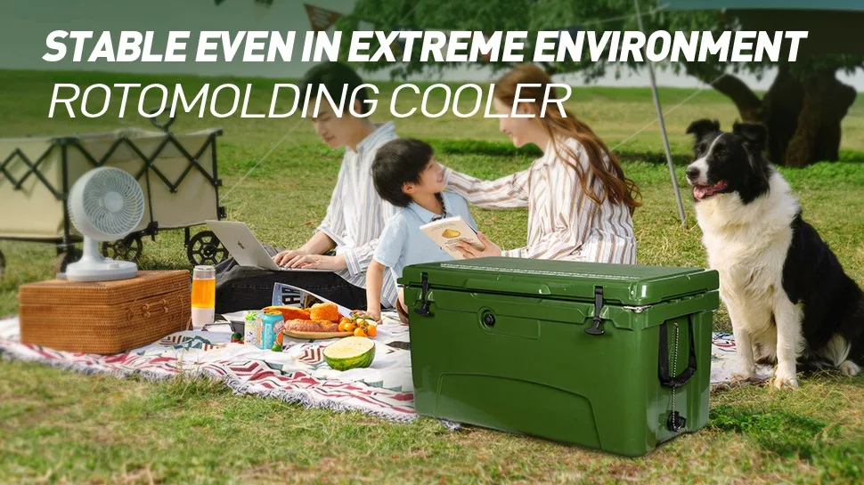 Hand Plastic Cold Box 110qt Rotomolding Cooler Box 2022 For Family