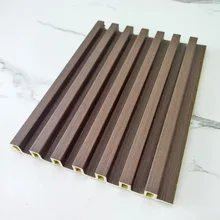 Wholesale Wpc Wood Interior Decoration Fluted Wall Panels Decorative Wood Alternative Wpc Wall Panel
