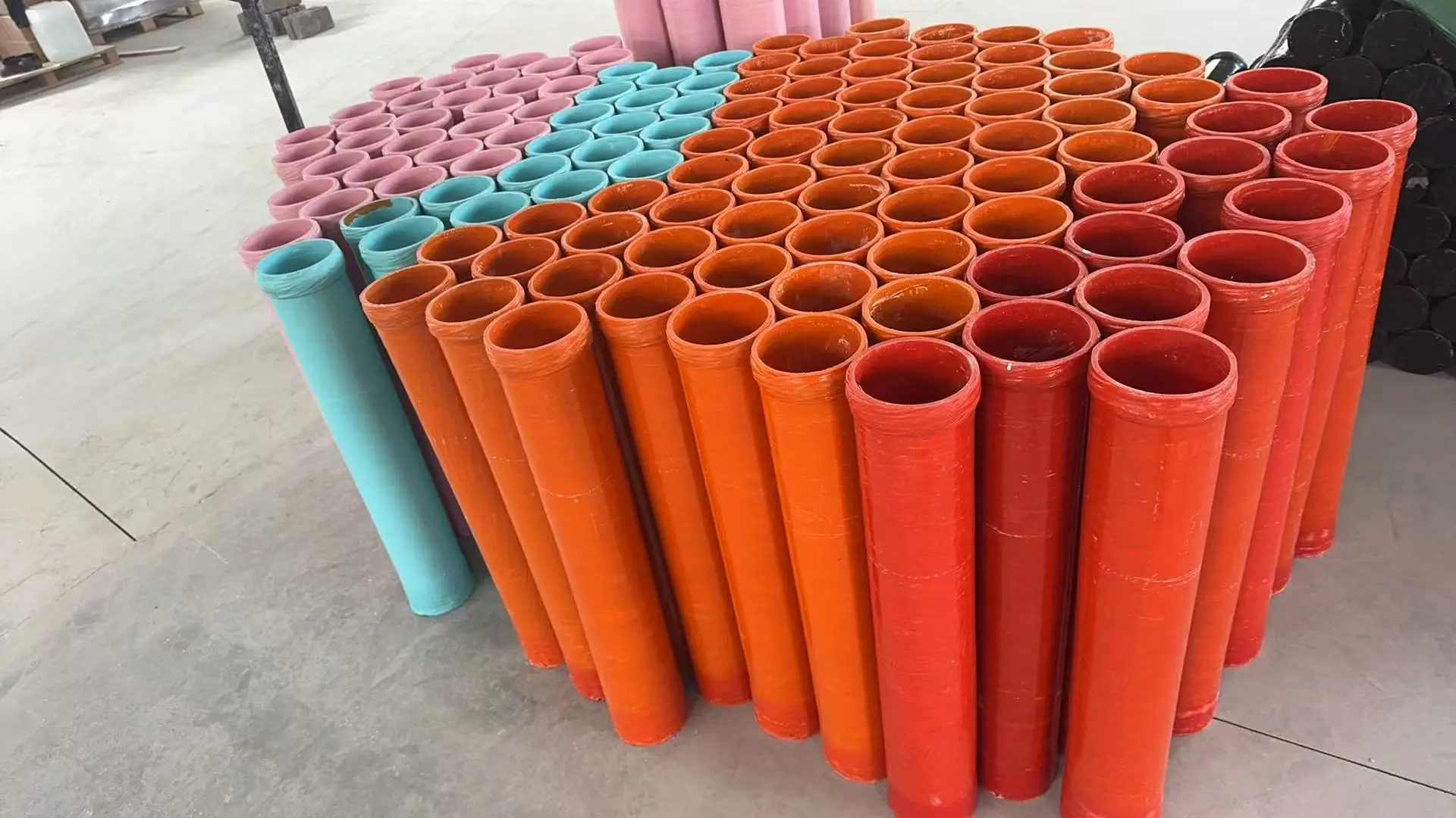 Fiberglass Tube Cylinder Display Pyrotechnic Musical Mortars Plastic Shooting Fireworks with Sparkler Effect Glass Fiber