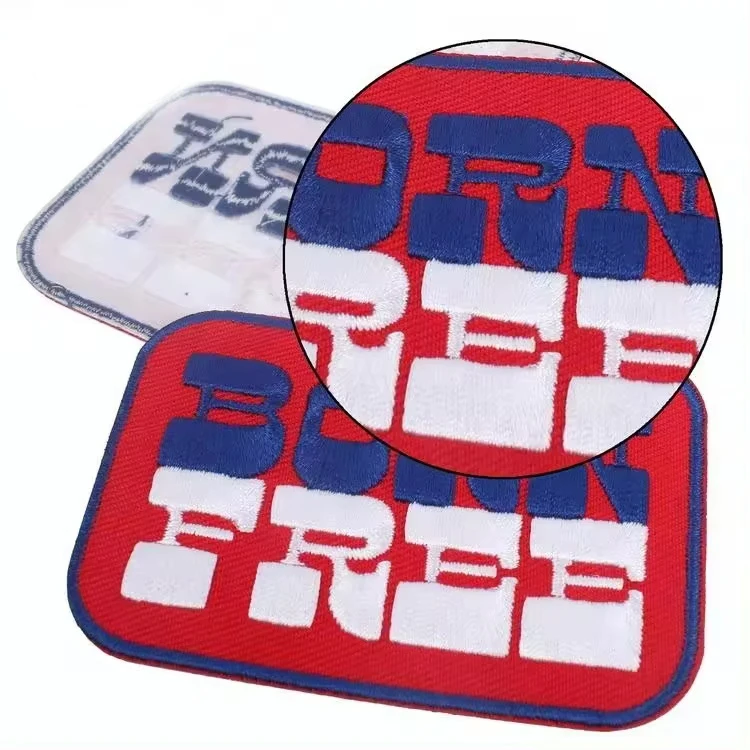 Embroidered Badges Supplier Customized Made Parches 3D Puff Embroidery Patches for Clothes