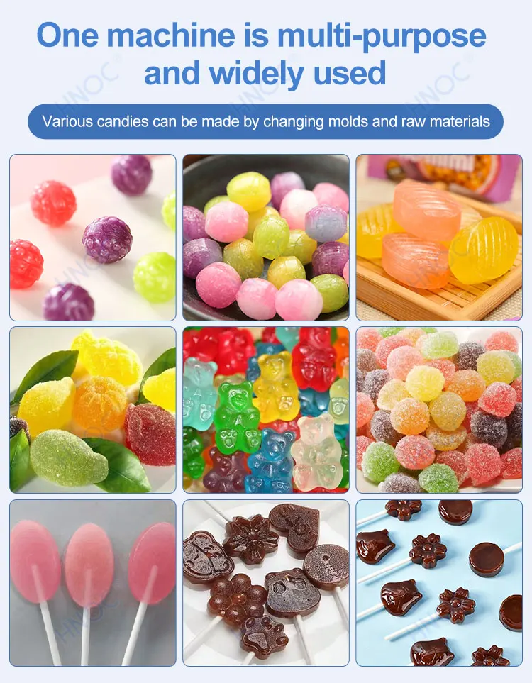 Small Automatic Jelly Candy Making Sweet Hard Lollipop Gummy Bear
