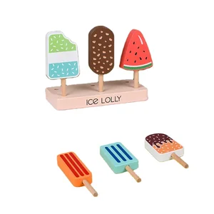Ice Cream Toy Set Simulation Play Toy  Wooden Kids Toys