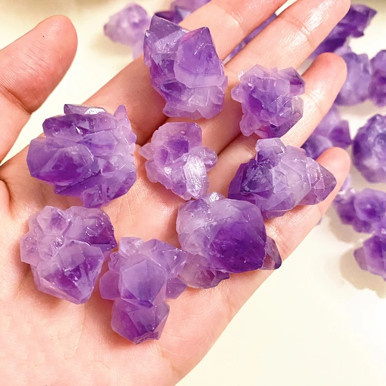 Натуральный хрустальный камень для ремонта руды, лечебный аметист, подарок