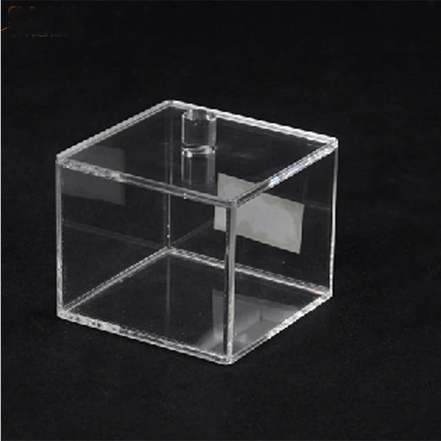 Customized Logo Clear Acrylic Display Storage Box Rectangular Box Acrylic Box with Hinged Lid