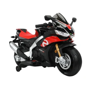 Aprilia Licensed 24V7AH Brushless Motor 200W Big Power Kids Motorcycle Children Electric Car With Speed 25KM/H Endurance 30KM