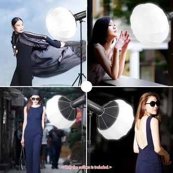 TRIOPO KQ55 Lantern Spherical Collapsible Soft Box Bowens Mount Studio Photography Video Lighting Accessory detail image