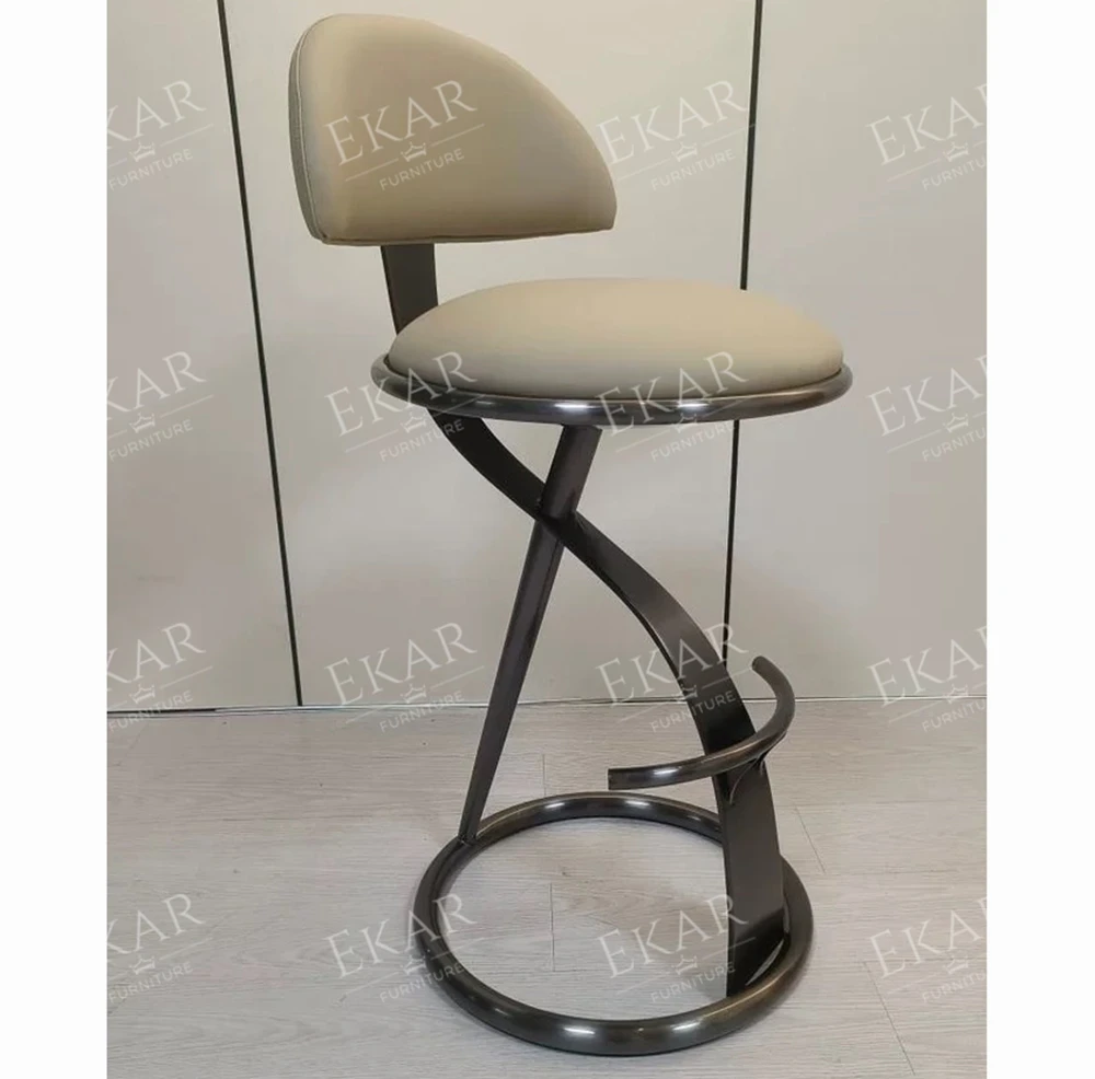 New modern design style metal bar stool living room leisure chair factory