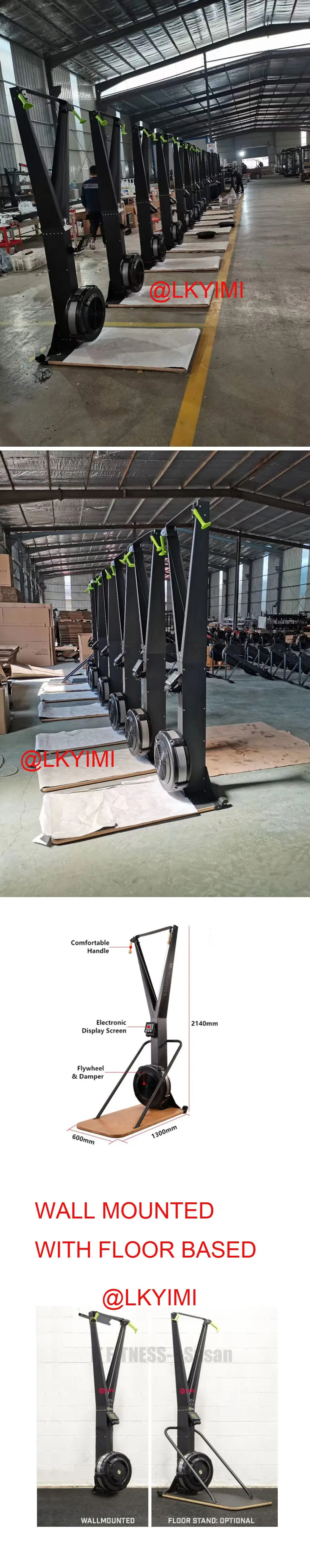 Indoor Cardio Fitness Skiing Trainer Gym Equipment Ski Machine With