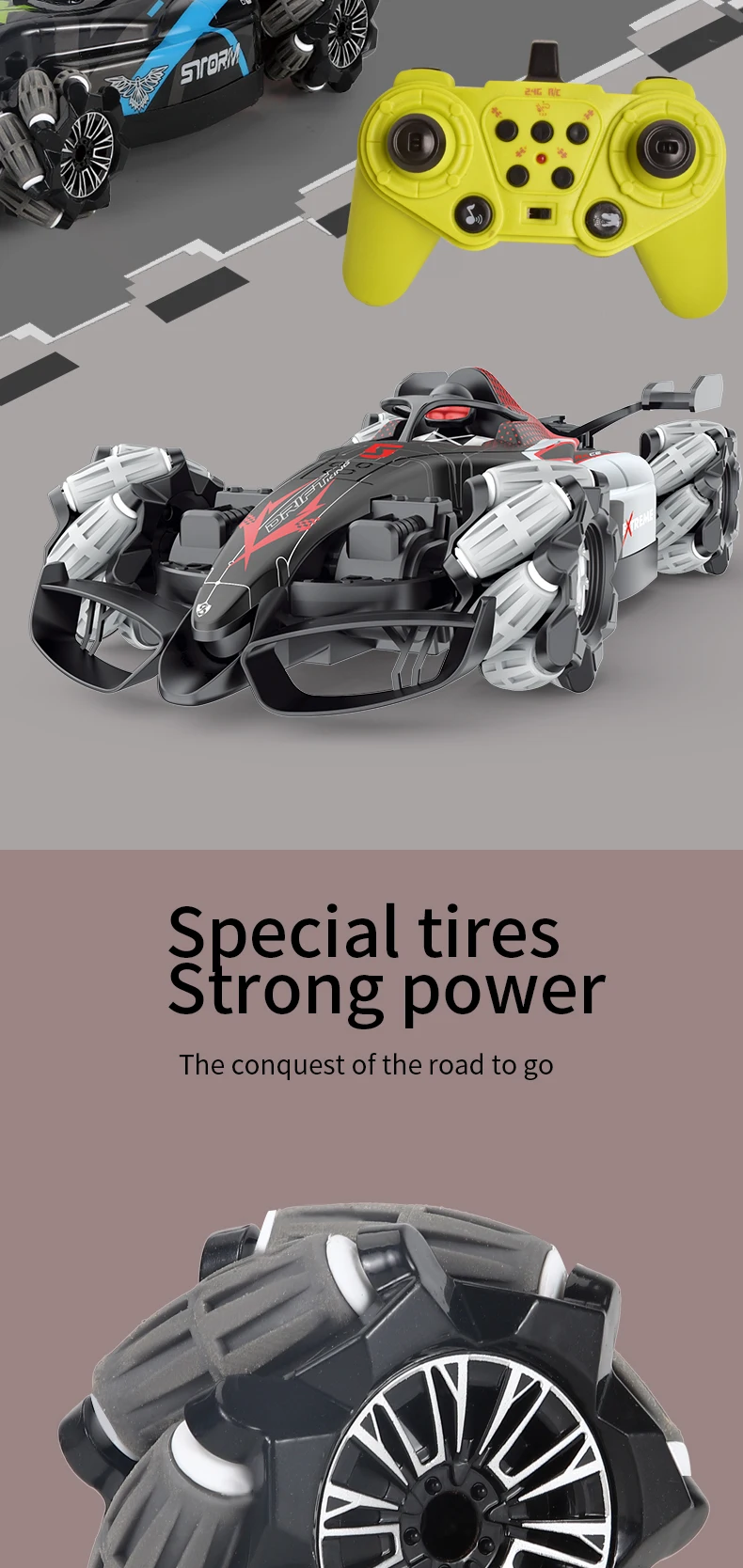 Rc Car Remote Control Power Rechargeable Battery Operated Electric Ride on Car for Kids Toy Car Remote Control