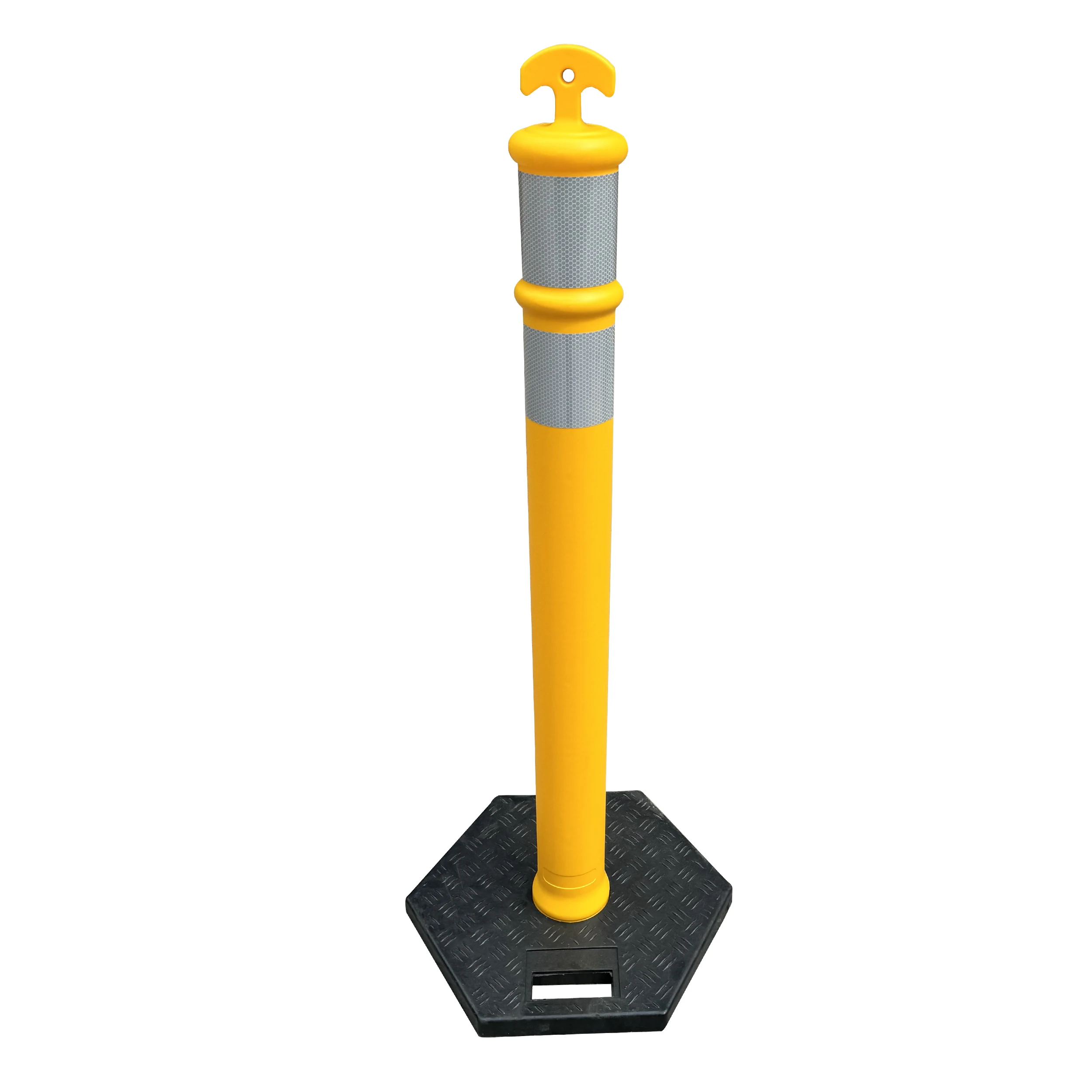 product high reflective 750mm flexible safety post delineator road safety traffic bollard-2