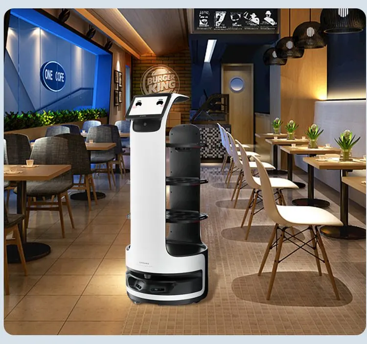 2025 Mi City Delivery Robot Company Automatic Charging Restaurant Food  Serving Delivery Robots for Food Delivery