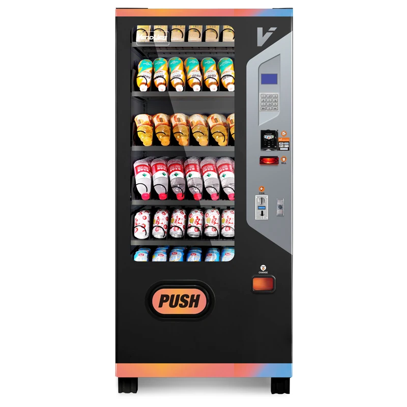 Beste verkoop kombinasie Snack Vendlife vending masjien vir koue drankies en kos