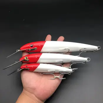 CHEERY Top Right 180mm 60g Red White Casting Lure Sinking Minnow for Tuna Fishing Jerkbait Pesca Sinking Trolling Hard Bait – Minnow – view 3