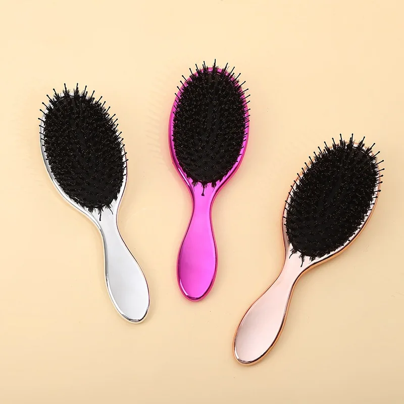 Hot Wholesale Detangle Extension Brushes For Hair Customize Logo Detangling Hair Brush Gold