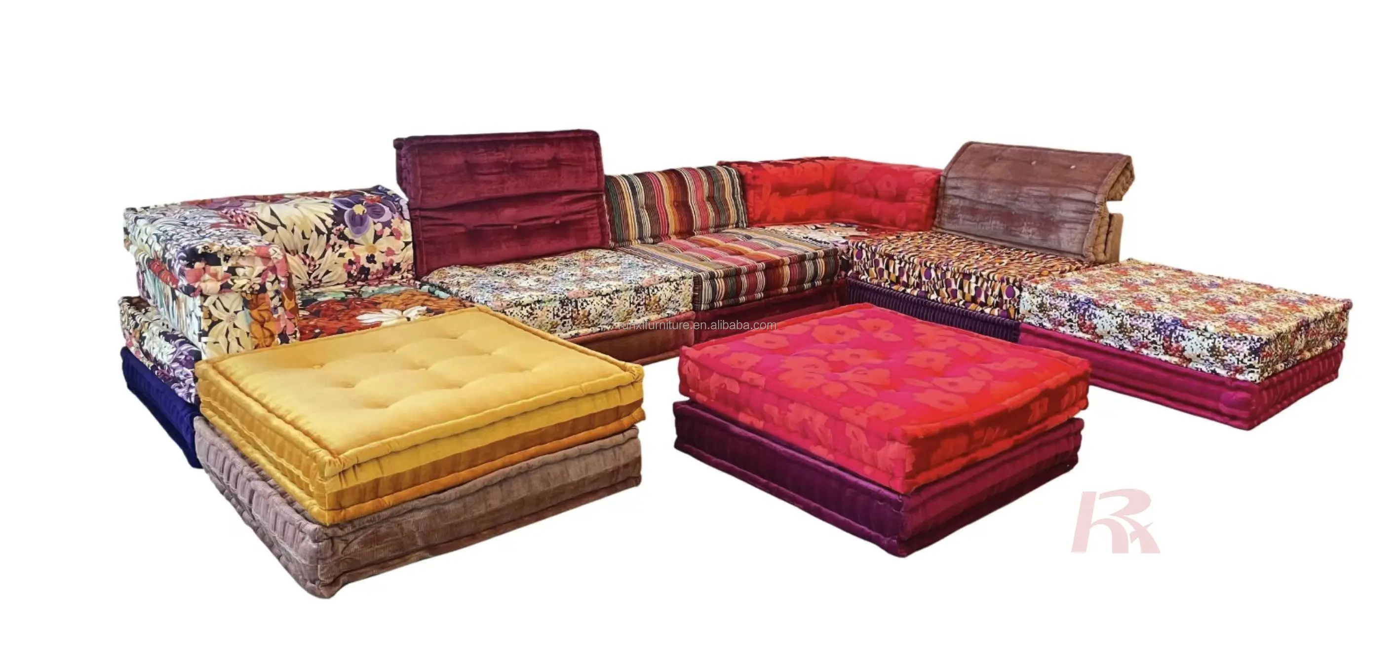 Modern Design Sectional Modular Living Room Sofas Sets Leather Couch