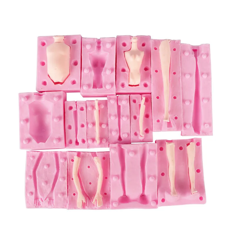 3D Body Candle Mold Silicone Wax Mould Male and Female Design Art Fragrance Candle Making Soap Chocolate Cake Decorating 