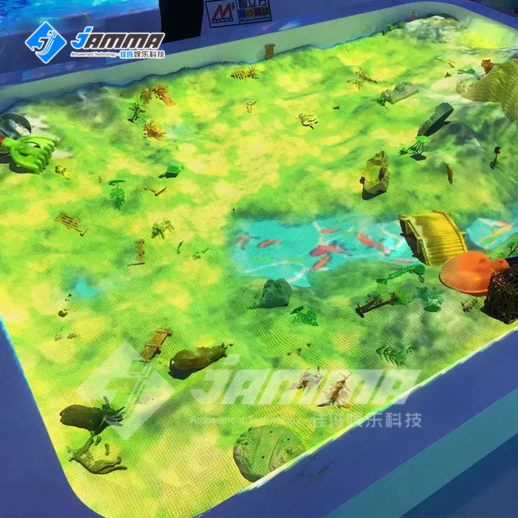 AR Interactive Sandbox 3D Projection Game Kids Playground Equipment for Interactive Sandpit Games