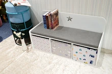 Custom Living Room Furniture Wooden Children’s Stool Seat Cushion Shoe Bench With Storage