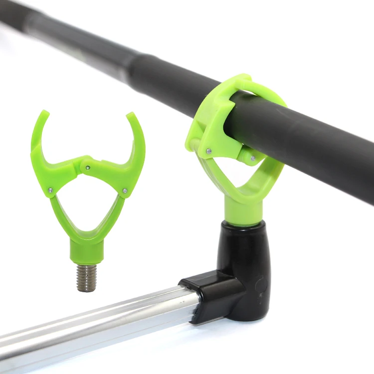 Selco New Design 4*5.5cm 29.4g PP Green Stainless Steel Fishing Tool Rod Holder Rod Rest of Fishing Rod Pod