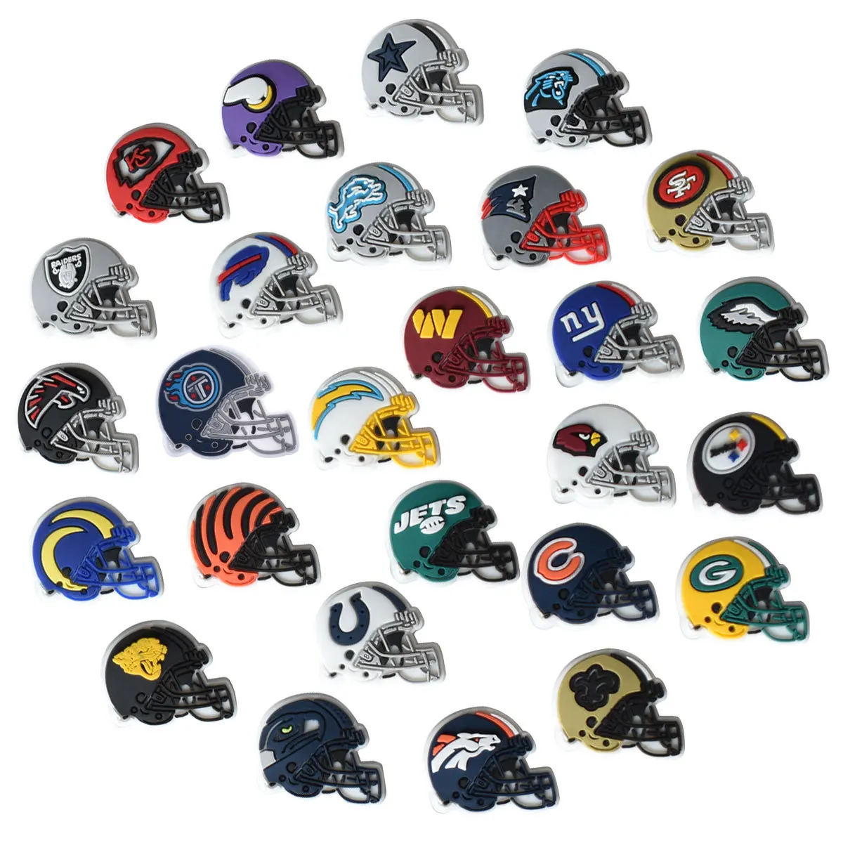 Wholesale Hot Selling New Nfl Buffalo Bills Sport Teams Helmet Shoe Charm Nfl  Football Croc Charms For Kids Birthday Gifts Shoe Charms From m.