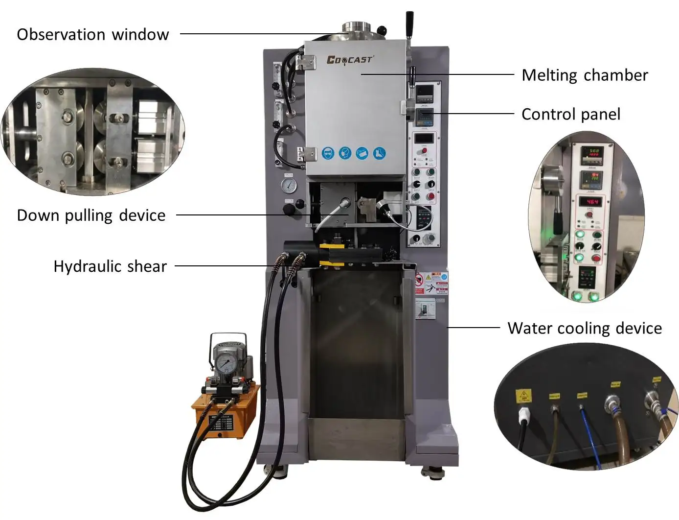 Gold Silver Jewelry Vacuum Continuous Casting Machine Jewelry Making