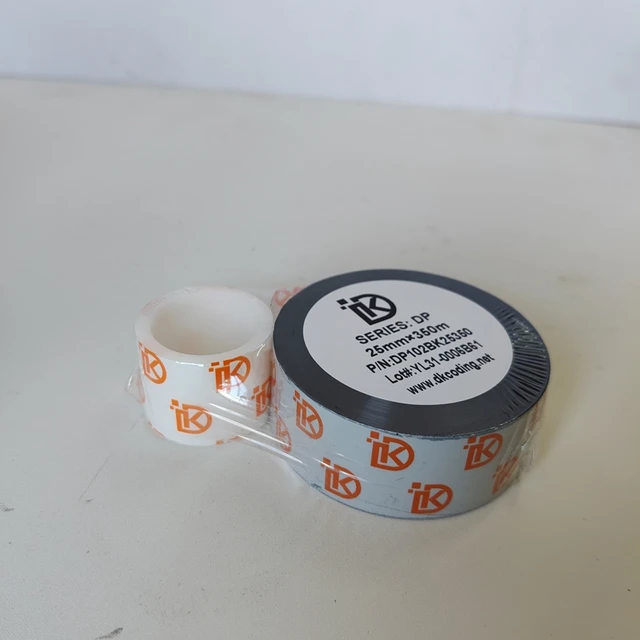 DP25mmx350m Dikai D241/D321/D118i-24 32mm High Temperature PET Film Heat Transfer Coding Machine Ribbon Packaging 3
