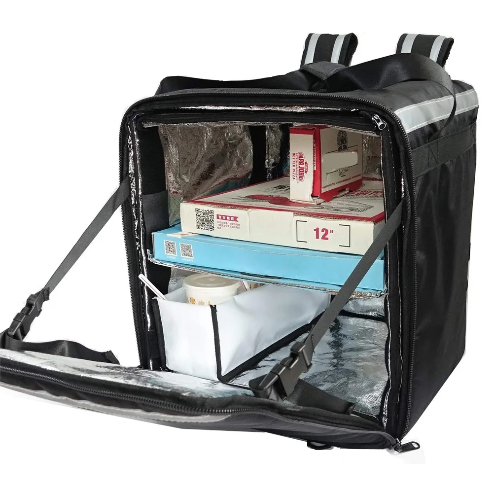 Commercial Bike Pizza Backpack Motorcycle Food Insulated Delivery Bag Thermal