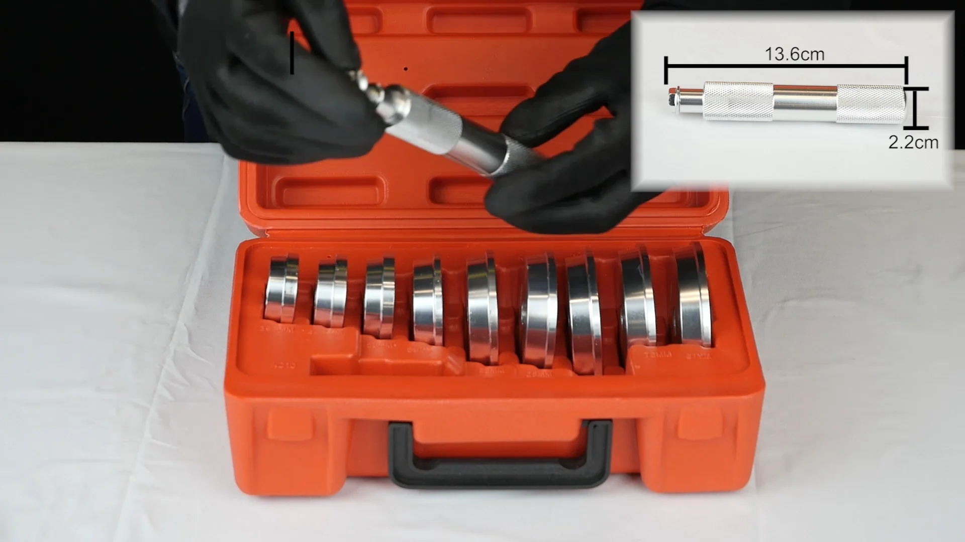 Viktec Bearing Race And Seal Bushing Driver Install Set 9 Discs Collar