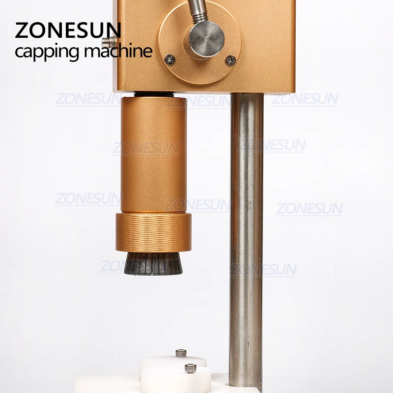 ZONESUN ручная машина для обжима крышки духов кольца стеклянных бутылок