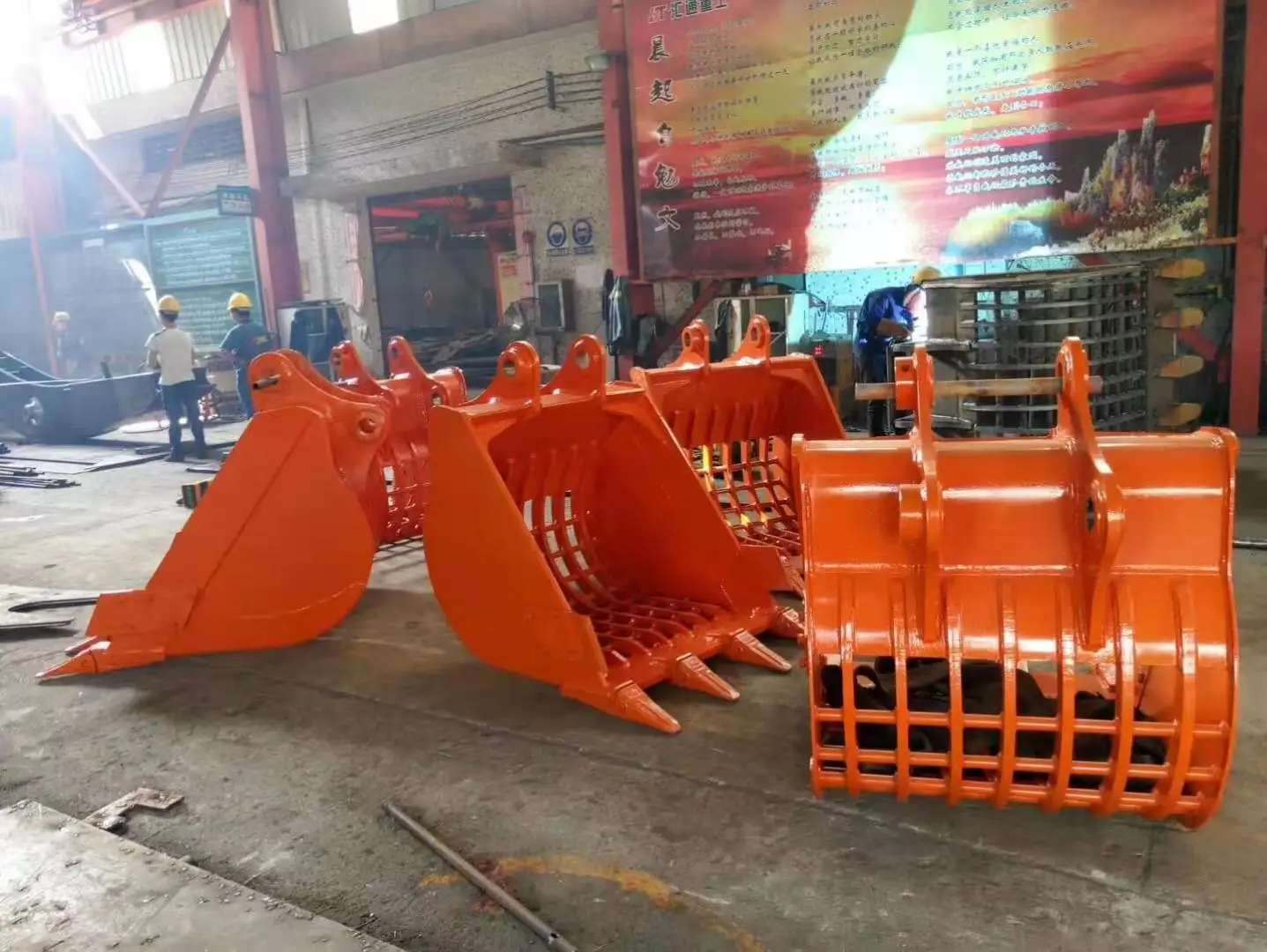 8.7cbm Excavator Rock Skeleton Bucket Customized Color