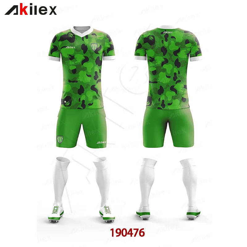 Quick Dry Sublimation Soccer Jersey Uniform Self Manufacturer Soccer Kit