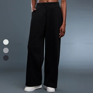 Drawstring Waist Custom Outdoor Loose Joggers Winter Pant Pants & Trousers Women Jogging Streetwear Fashionable Pants for Ladies