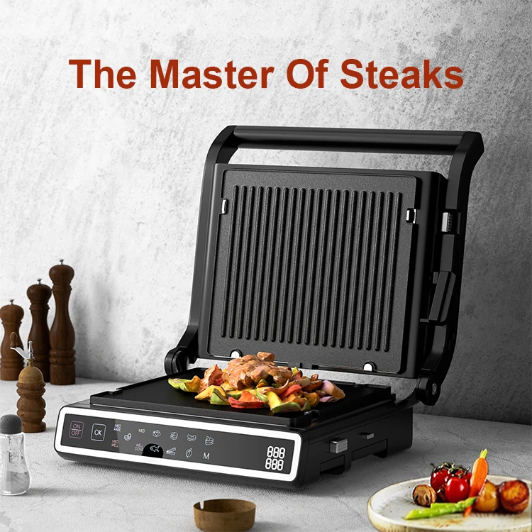 Large Size Steak Griddle Grill Detachable Digital Contact Grill