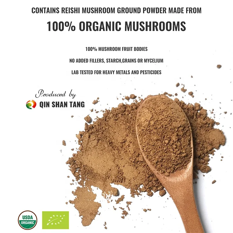 Qst 001 Chinese Lingzhi Supplement Mushroom Ganoderma Lucidum Extract Powder Organic Mushroom 4537