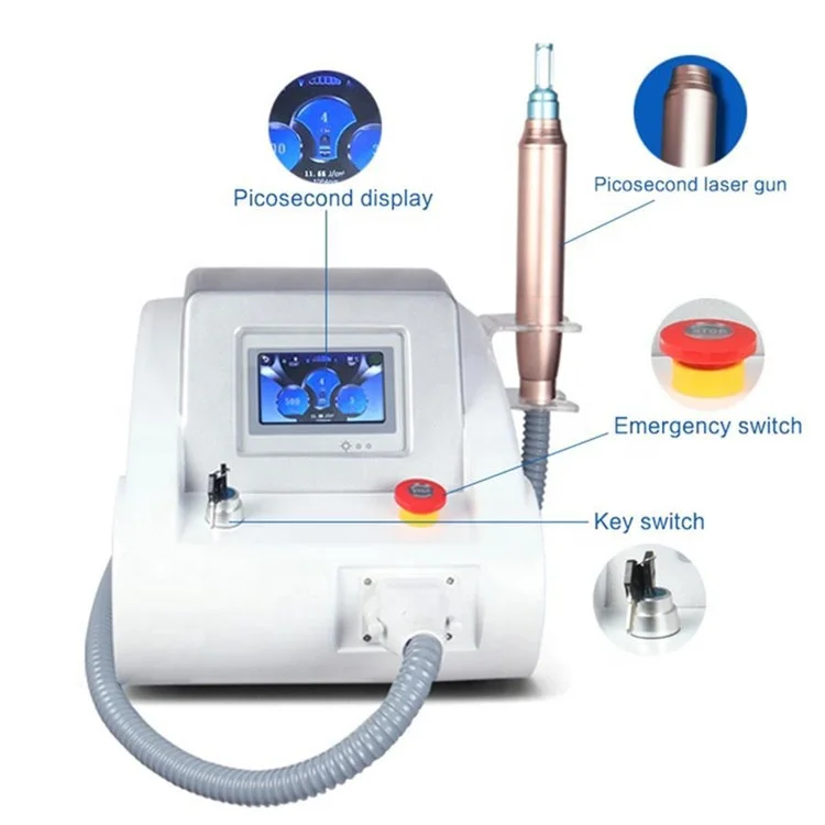 Nd Yag Laser System Q Switch Tattoo Removal Machine Portable 755nm Picolaser Machine for Beauty Salon