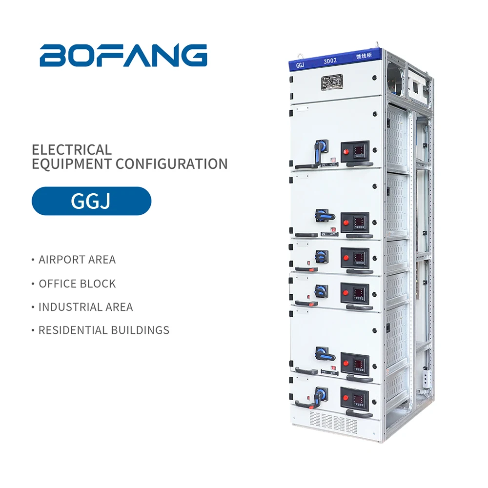 GGJ-LV Intelligent AC Breaker Control Panel Low Voltage 380V Power Distribution Switchgear ABS Material Copper Steel Components