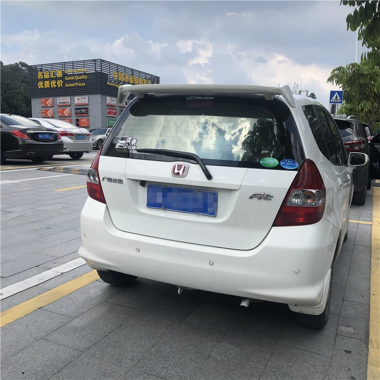 For Honda JAZZ Spoiler 2004-2007 FIT Spoiler Style Mugen Car Rear Wing Color Rear Spoiler