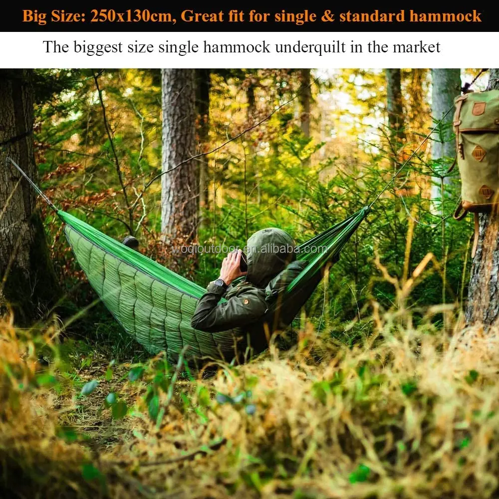 Woqi Outdoor Camping Hammock Warm Hammock Underquilt Ultralight Tent Winter Warm Under Quilt