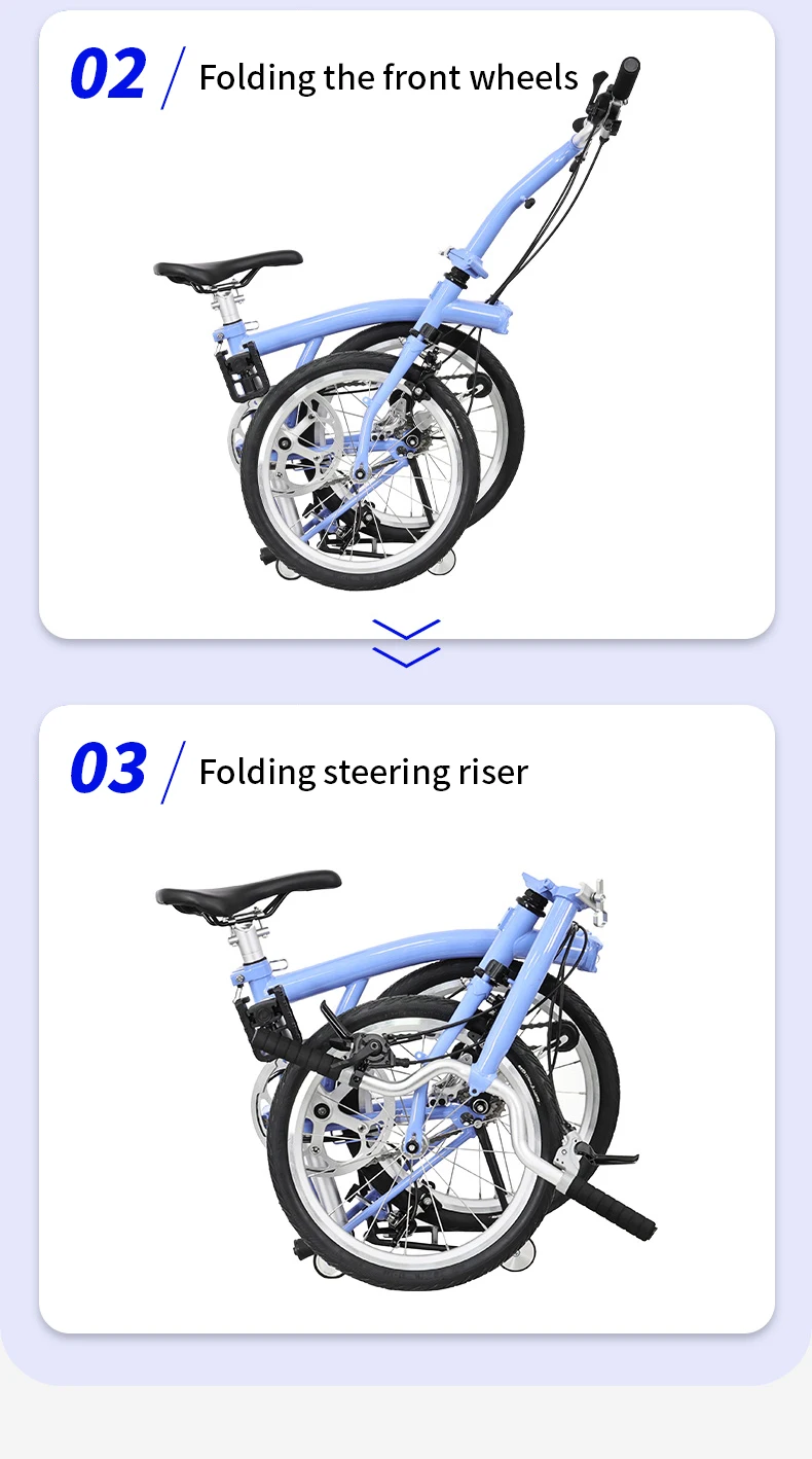 KOSDA Factory hot selling bicycle folding bike factory price 16 inch steel mountain folding bicycle