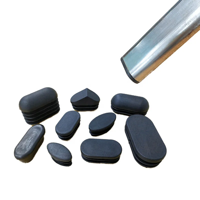 Tapa Oval De Plástico Para Tubos: Enchufe O Bung Negro Para Extremos De Tubería