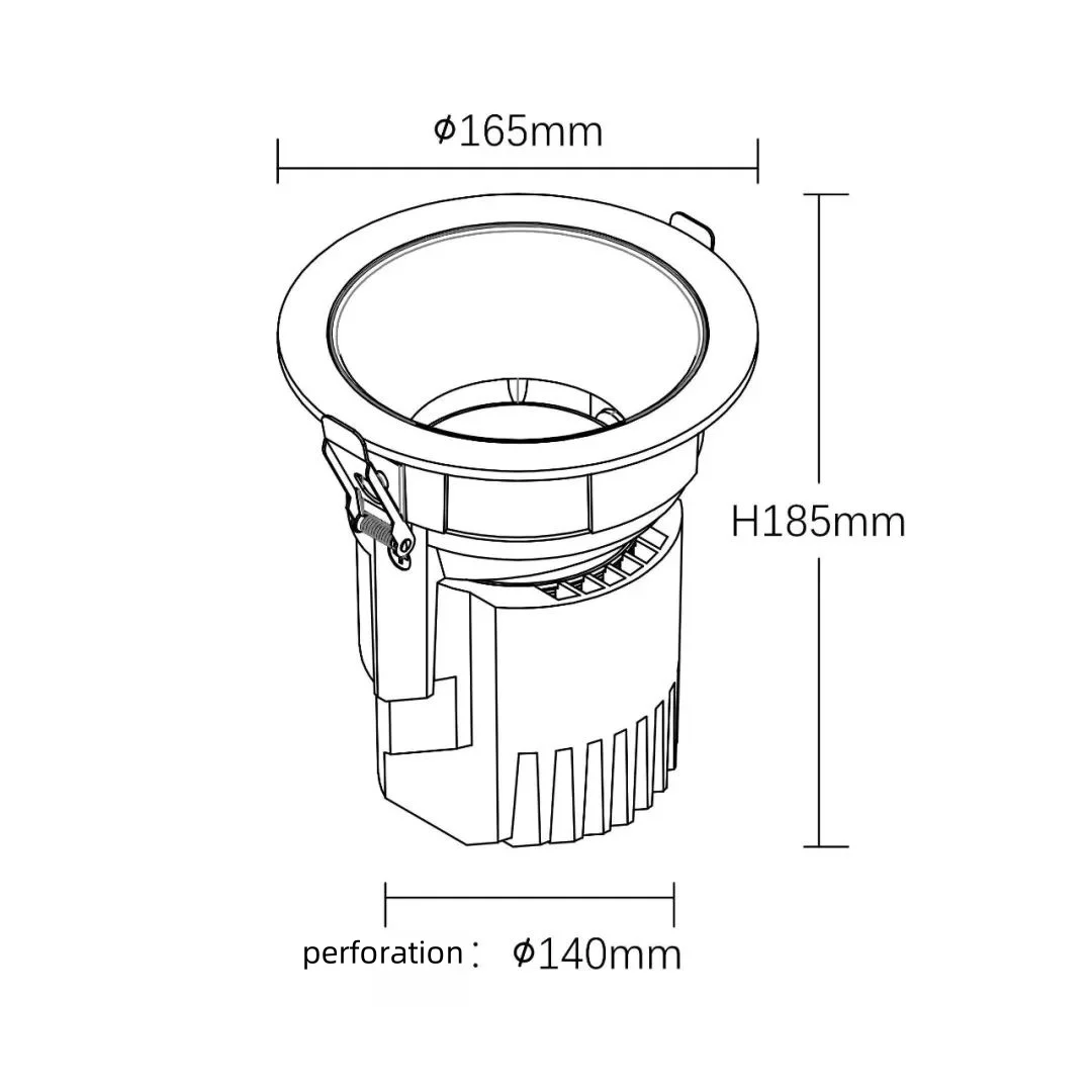 Embedded spotlight 30W