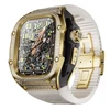 Strass dorato+bianco