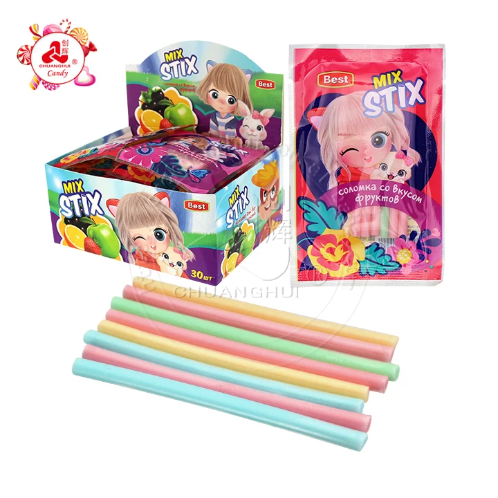 Supply 8g fruit flavored CC stick straw powder candy CH-C121