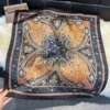 Orange Black Paisley