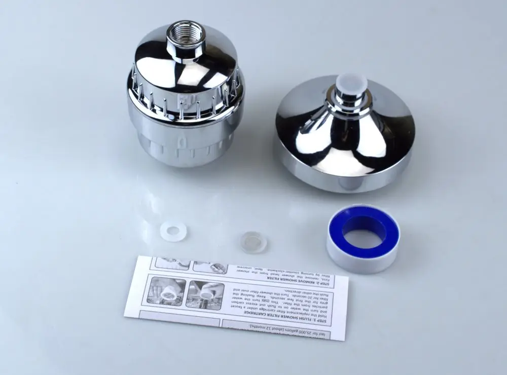 Shower Head 15 Stage Shower Filter Combo High Pressure 5 Spray Settings